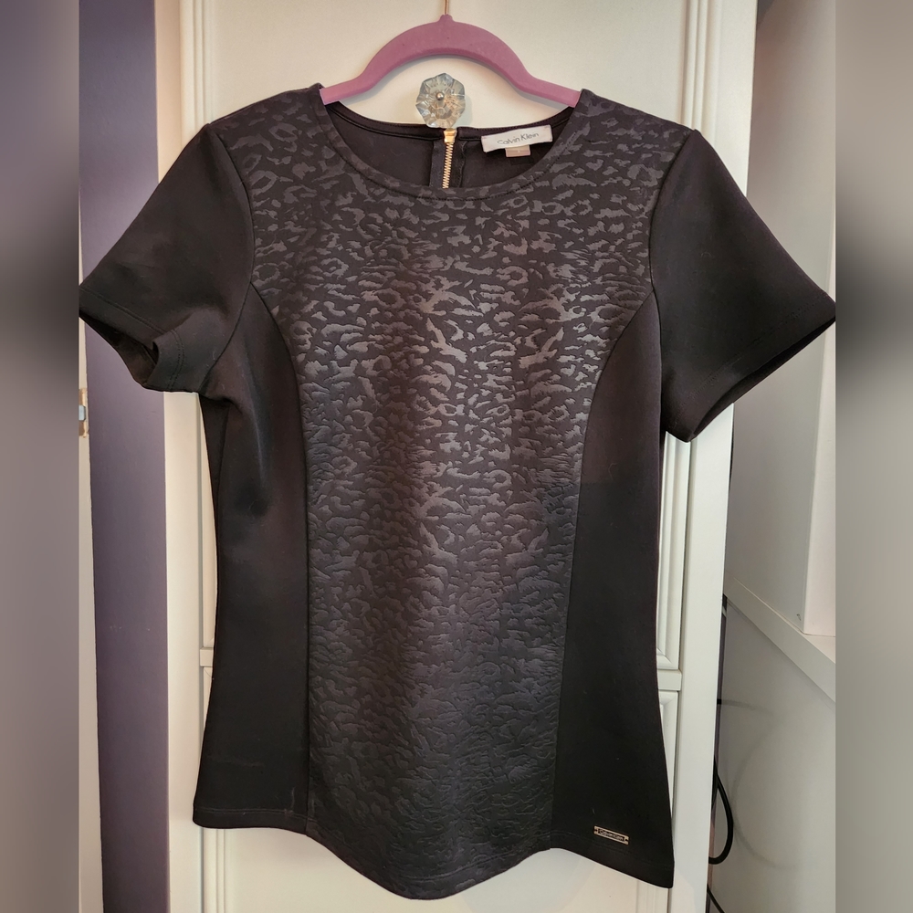 Calvin Klein Black Short Sleeve Shirt Size S
